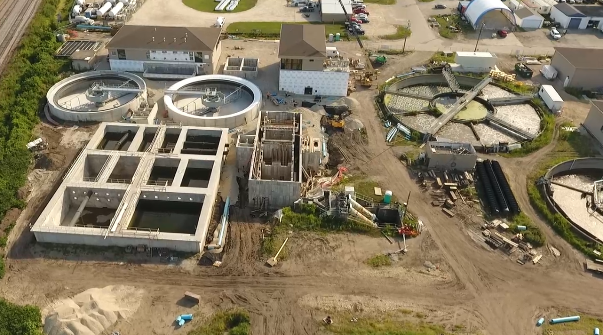 Above is a picture of the South Beloit plant during construction.